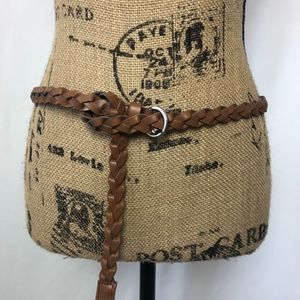 Braided BROWN Women's Belt Size12